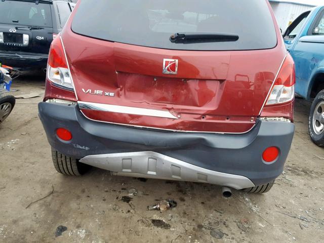 3GSCL33PX8S706898 - 2008 SATURN VUE XE RED photo 9