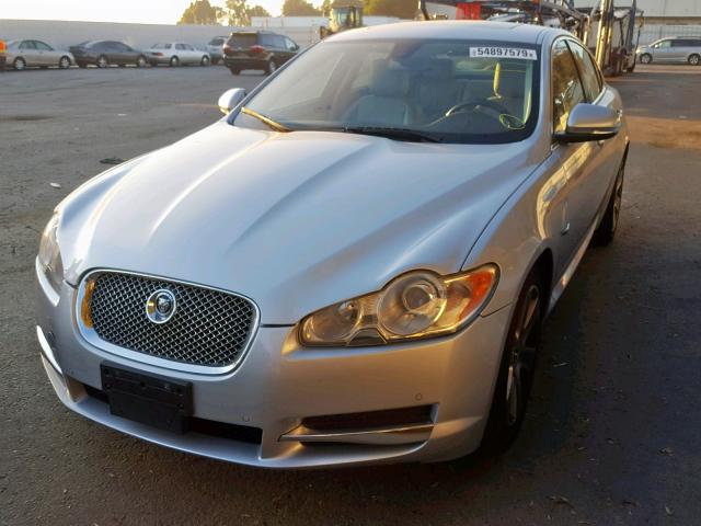 SAJWA0FA3AHR56357 - 2010 JAGUAR XF LUXURY SILVER photo 2