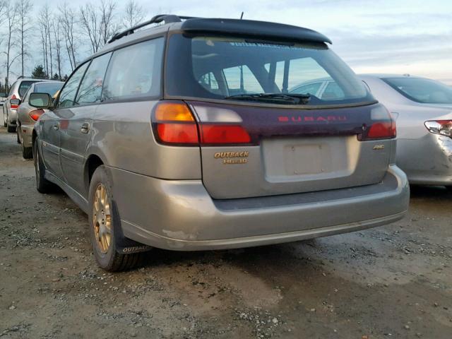 4S3BH806837620921 - 2003 SUBARU LEGACY OUT TAN photo 3