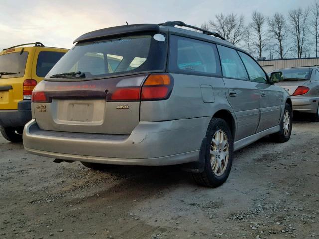 4S3BH806837620921 - 2003 SUBARU LEGACY OUT TAN photo 4