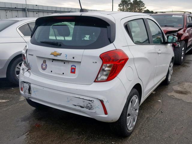 KL8CB6SA2GC570454 - 2016 CHEVROLET SPARK LS WHITE photo 4