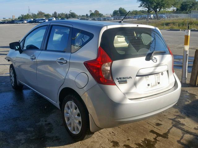 3N1CE2CP7FL368015 - 2015 NISSAN VERSA NOTE SILVER photo 3