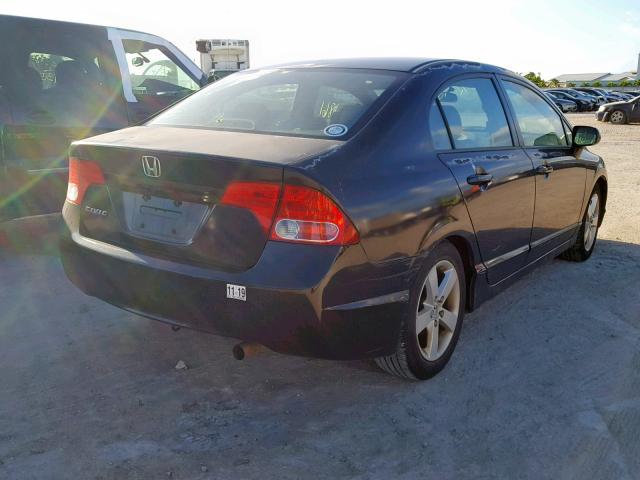 2HGFA15928H520648 - 2008 HONDA CIVIC EXL BLACK photo 4