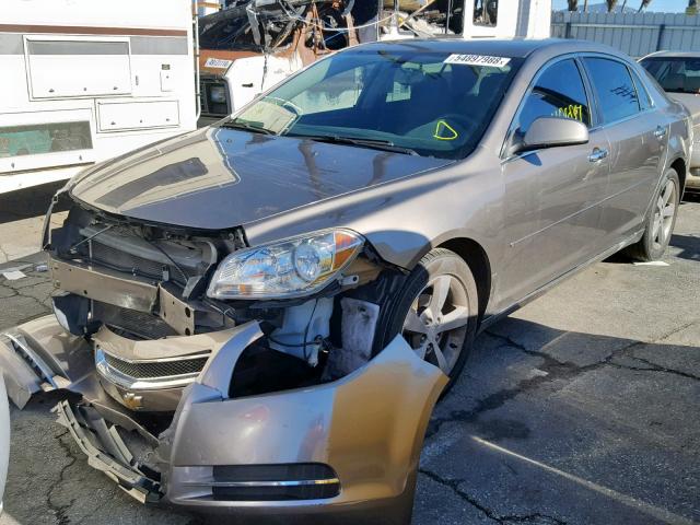 1G1ZC5E09CF290981 - 2012 CHEVROLET MALIBU 1LT GRAY photo 2