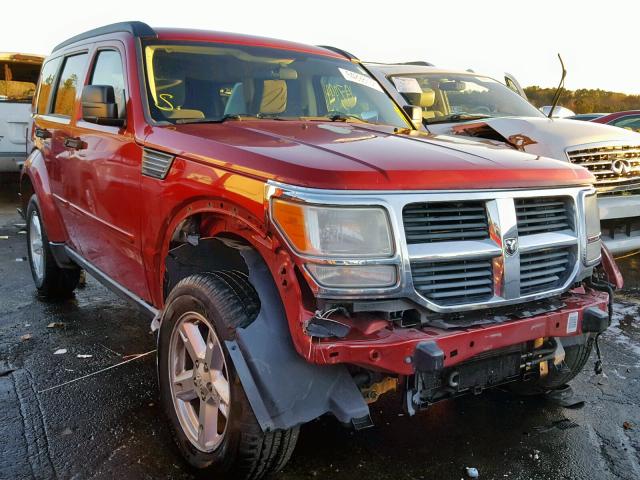 1D8GU28K47W663567 - 2007 DODGE NITRO SXT RED photo 1