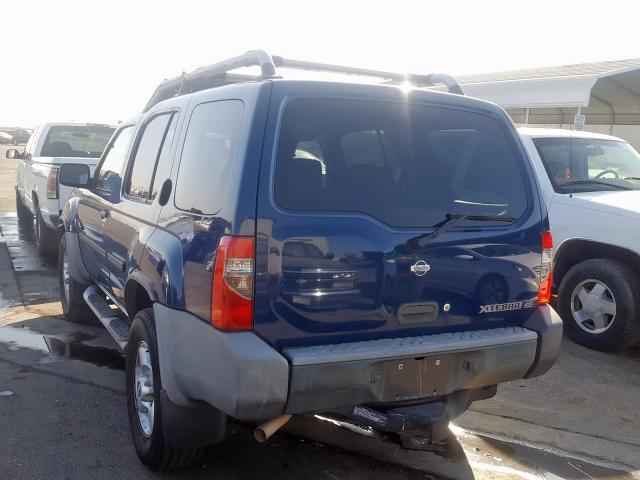 5N1ED28T51C545689 - 2001 NISSAN XTERRA XE BLUE photo 3