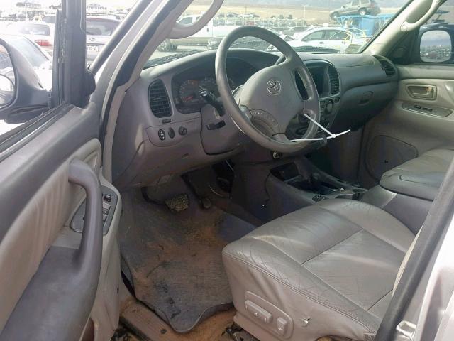 5TDBT48A63S177139 - 2003 TOYOTA SEQUOIA LI SILVER photo 9