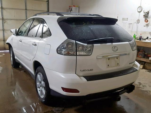 2T2HK31U98C055477 - 2008 LEXUS RX 350 WHITE photo 3