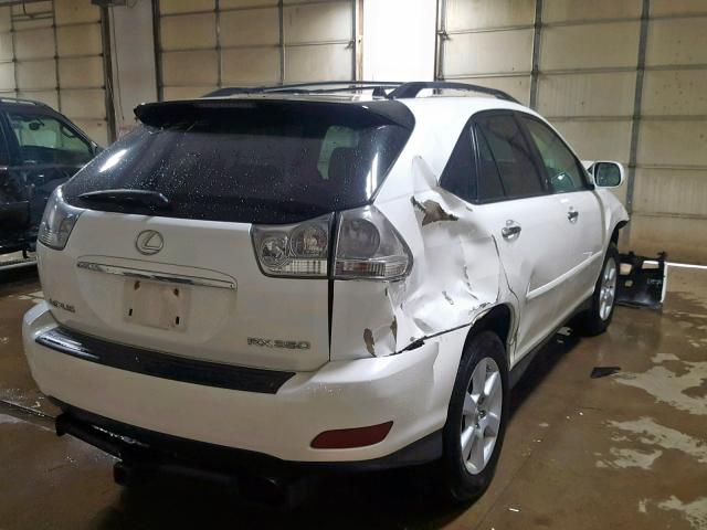 2T2HK31U98C055477 - 2008 LEXUS RX 350 WHITE photo 4