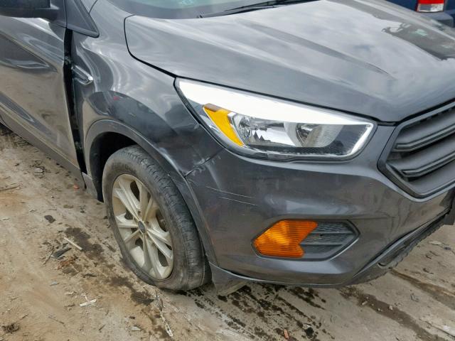 1FMCU0F7XHUB60263 - 2017 FORD ESCAPE S GRAY photo 9