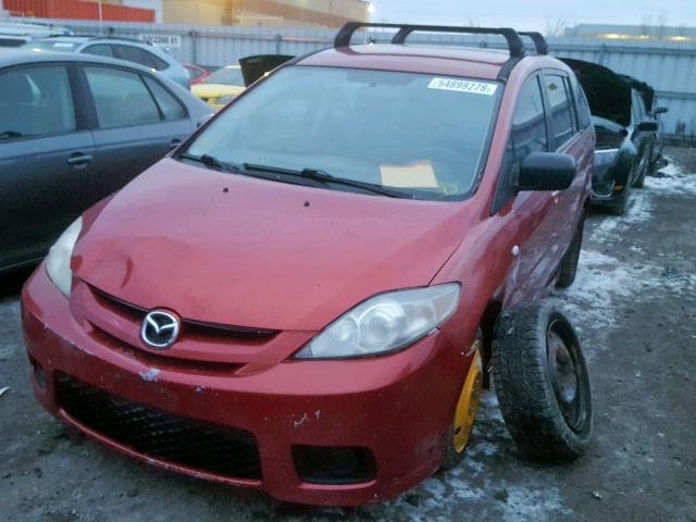 JM1CR293260116403 - 2006 MAZDA 5 RED photo 2