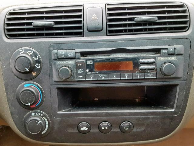 2HGES16314H631026 - 2004 HONDA CIVIC DX V BLUE photo 9