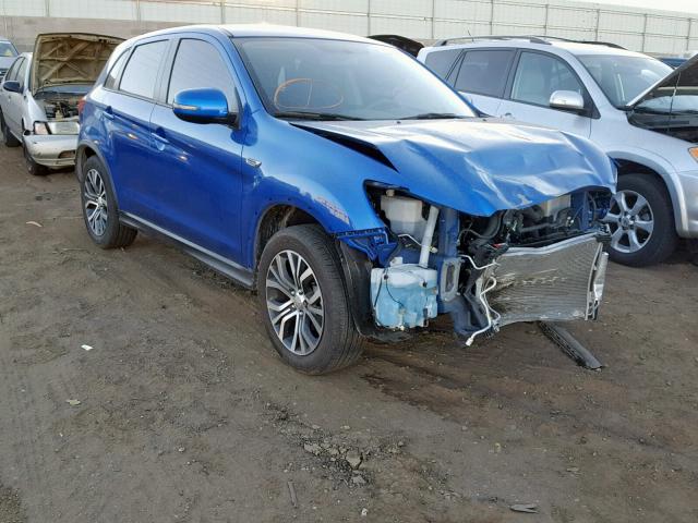 JA4AP3AU6JU016842 - 2018 MITSUBISHI OUTLANDER BLUE photo 1