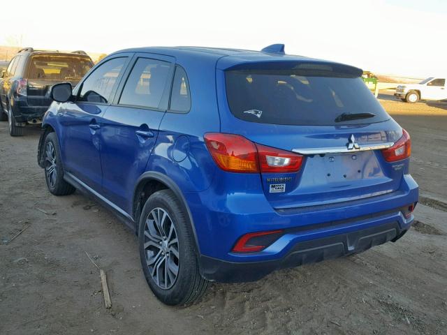 JA4AP3AU6JU016842 - 2018 MITSUBISHI OUTLANDER BLUE photo 3