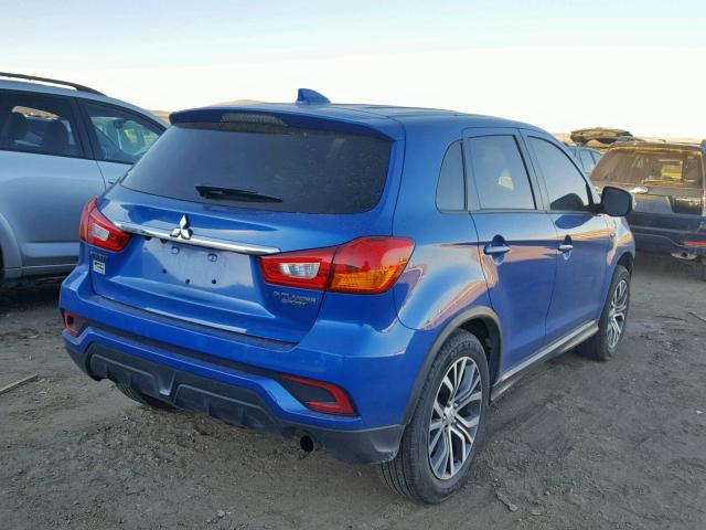 JA4AP3AU6JU016842 - 2018 MITSUBISHI OUTLANDER BLUE photo 4