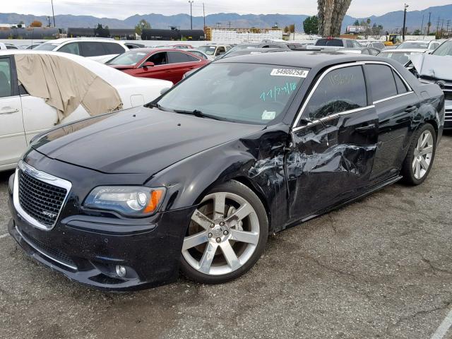 2C3CCAFJ4CH802209 - 2012 CHRYSLER 300 SRT-8 BLACK photo 2