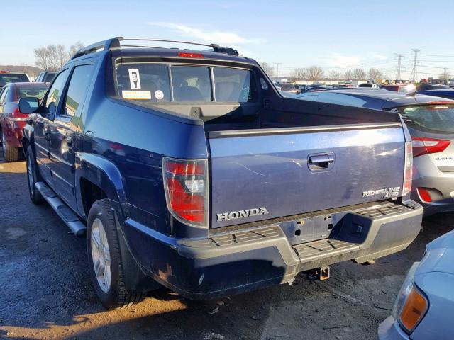 5FPYK1F53DB002927 - 2013 HONDA RIDGELINE BLUE photo 4