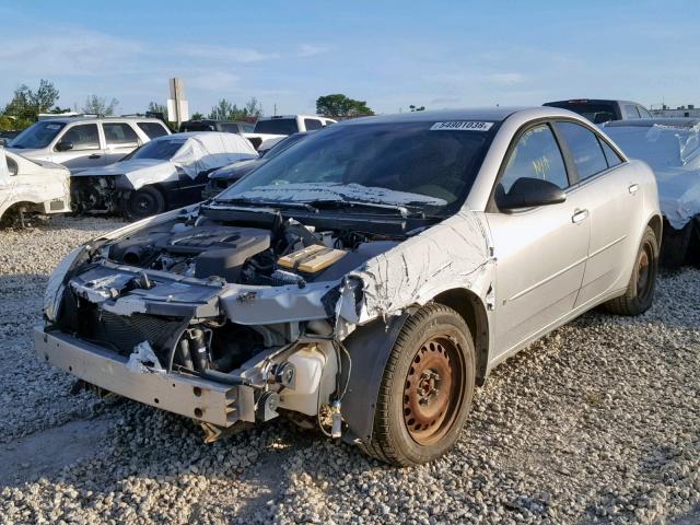 1G2ZF58B674105934 - 2007 PONTIAC G6 VALUE L SILVER photo 2