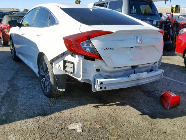 JHMFC1F73JX036302 - 2018 HONDA CIVIC EXL WHITE photo 3