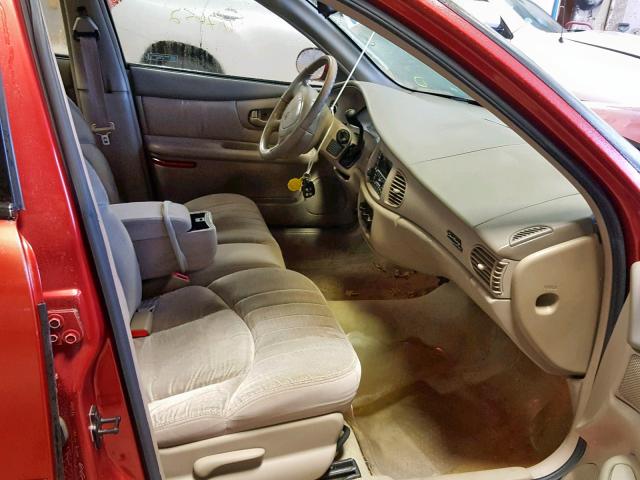 2G4WS52M6W1578534 - 1998 BUICK CENTURY CU RED photo 5