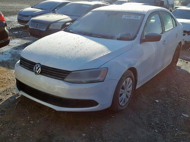 3VW2K7AJ0EM333187 - 2014 VOLKSWAGEN JETTA BASE WHITE photo 2