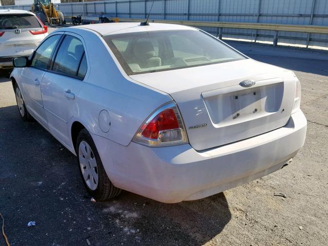 3FAHP06Z87R277922 - 2007 FORD FUSION S WHITE photo 3