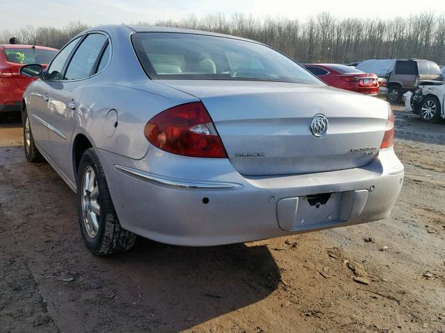 2G4WD532551314694 - 2005 BUICK LACROSSE C SILVER photo 3