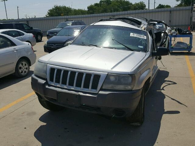 1J4GX48N74C418166 - 2004 JEEP GRAND CHER SILVER photo 2