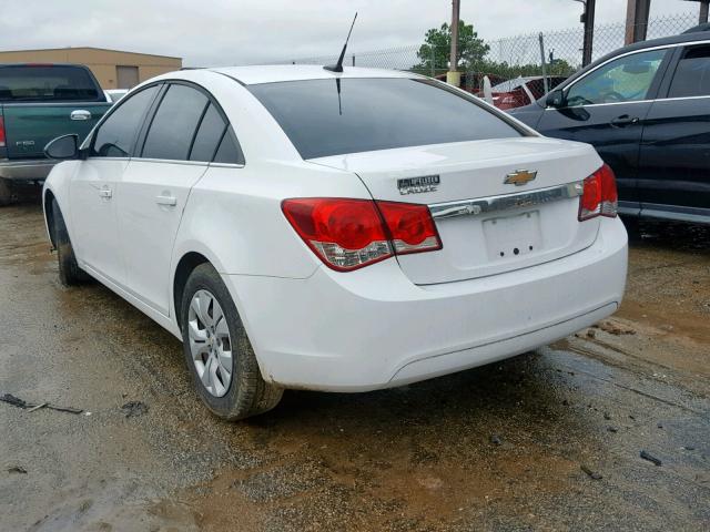 1G1PD5SH3C7310683 - 2012 CHEVROLET CRUZE LS WHITE photo 3