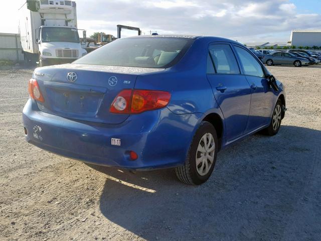 JTDBL40E799088864 - 2009 TOYOTA COROLLA BA BLUE photo 4