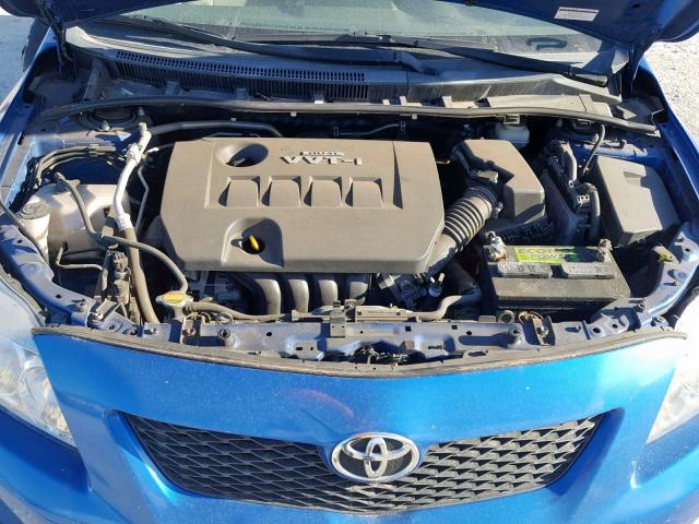 JTDBL40E799088864 - 2009 TOYOTA COROLLA BA BLUE photo 7