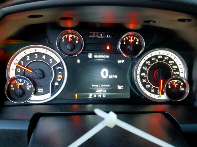 1C6RR7GM6GS371152 - 2016 RAM 1500 SLT BLACK photo 8