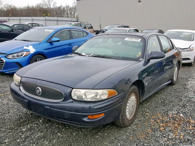 1G4HP54K4Y4243785 - 2000 BUICK LESABRE CU BLUE photo 2