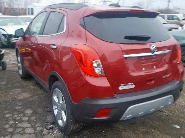 KL4CJASB0GB704190 - 2016 BUICK ENCORE RED photo 3