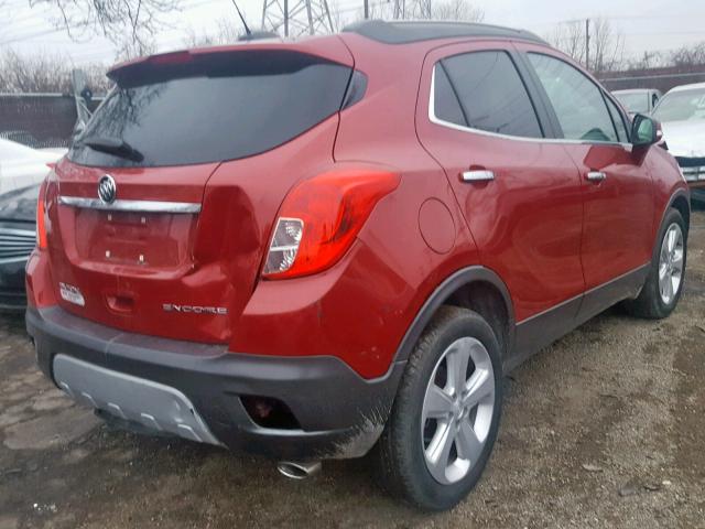 KL4CJASB0GB704190 - 2016 BUICK ENCORE RED photo 4