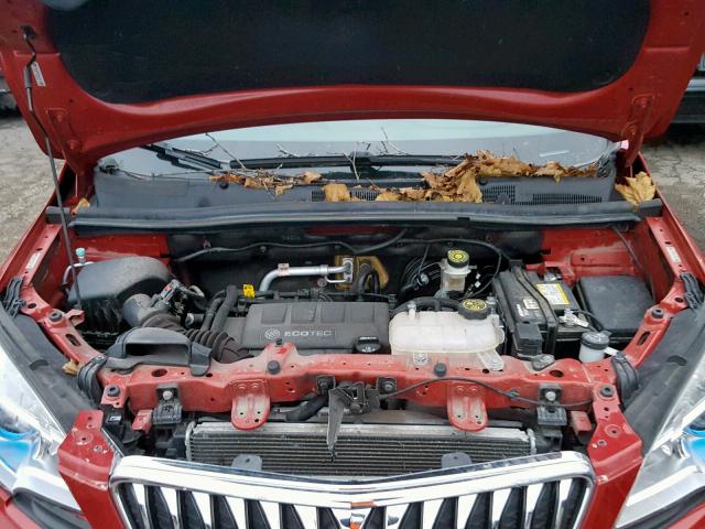 KL4CJASB0GB704190 - 2016 BUICK ENCORE RED photo 7