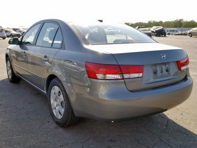 5NPET46C77H288635 - 2007 HYUNDAI SONATA GLS GREEN photo 3