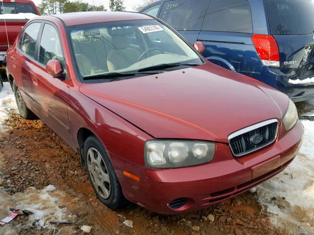 KMHDN45D63U517060 - 2003 HYUNDAI ELANTRA GL RED photo 1