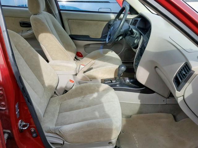 KMHDN45D63U517060 - 2003 HYUNDAI ELANTRA GL RED photo 5