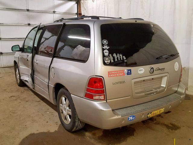 2MRDA20274BJ14090 - 2004 MERCURY MONTEREY SILVER photo 3