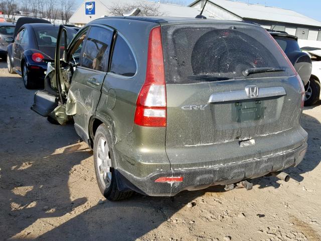 JHLRE48728C046699 - 2008 HONDA CR-V EXL GREEN photo 3