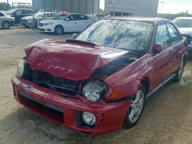 JF1GD29662H515388 - 2002 SUBARU IMPREZA WR RED photo 2