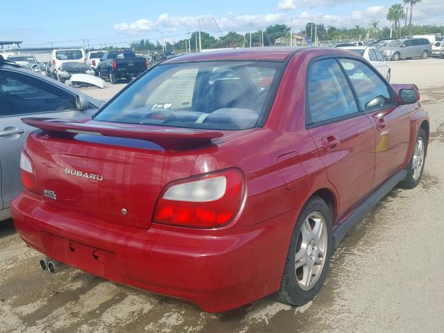 JF1GD29662H515388 - 2002 SUBARU IMPREZA WR RED photo 4