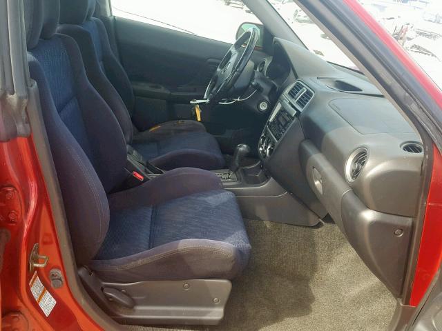 JF1GD29662H515388 - 2002 SUBARU IMPREZA WR RED photo 5