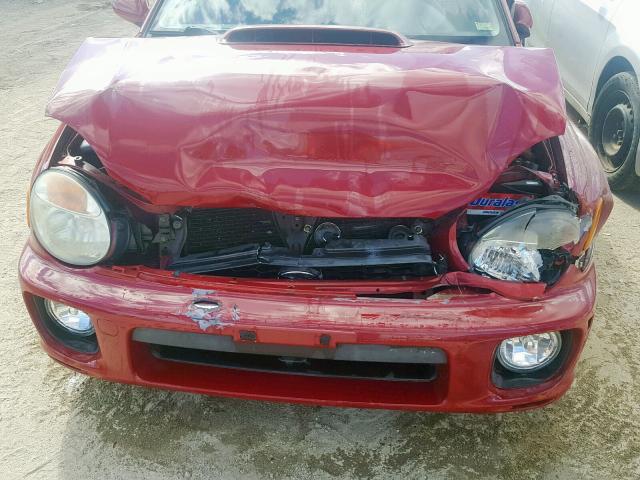 JF1GD29662H515388 - 2002 SUBARU IMPREZA WR RED photo 9