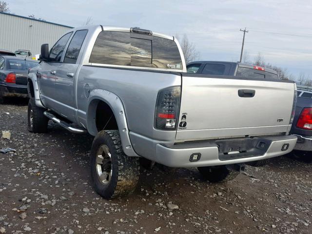 1D7KS28C77J535429 - 2007 DODGE RAM 2500 S SILVER photo 3