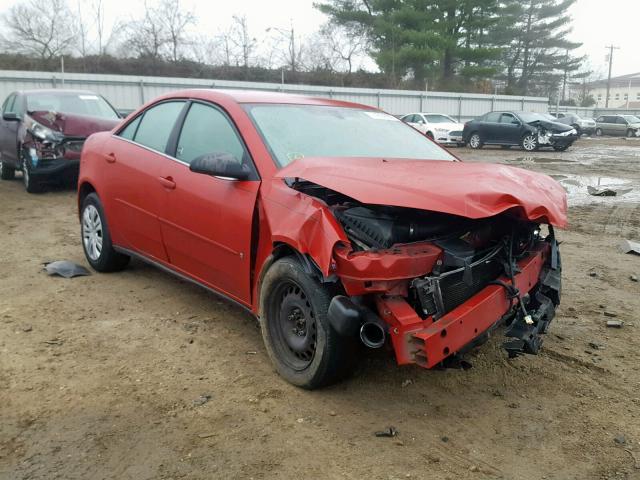 1G2ZF55B064287200 - 2006 PONTIAC G6 SE RED photo 1