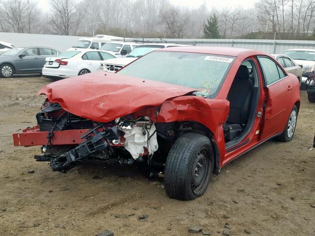 1G2ZF55B064287200 - 2006 PONTIAC G6 SE RED photo 2