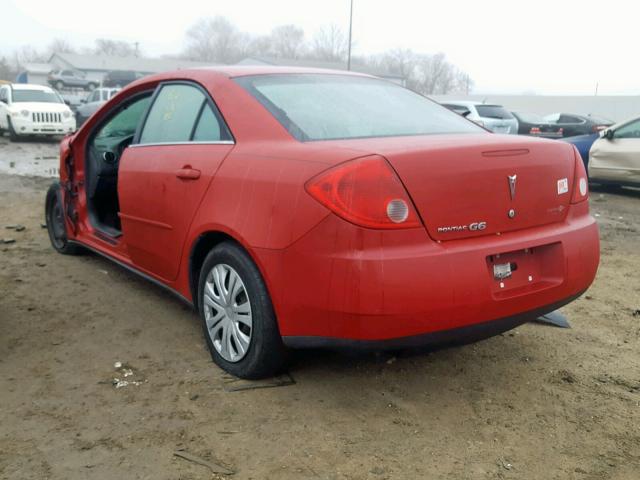 1G2ZF55B064287200 - 2006 PONTIAC G6 SE RED photo 3