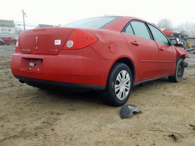 1G2ZF55B064287200 - 2006 PONTIAC G6 SE RED photo 4